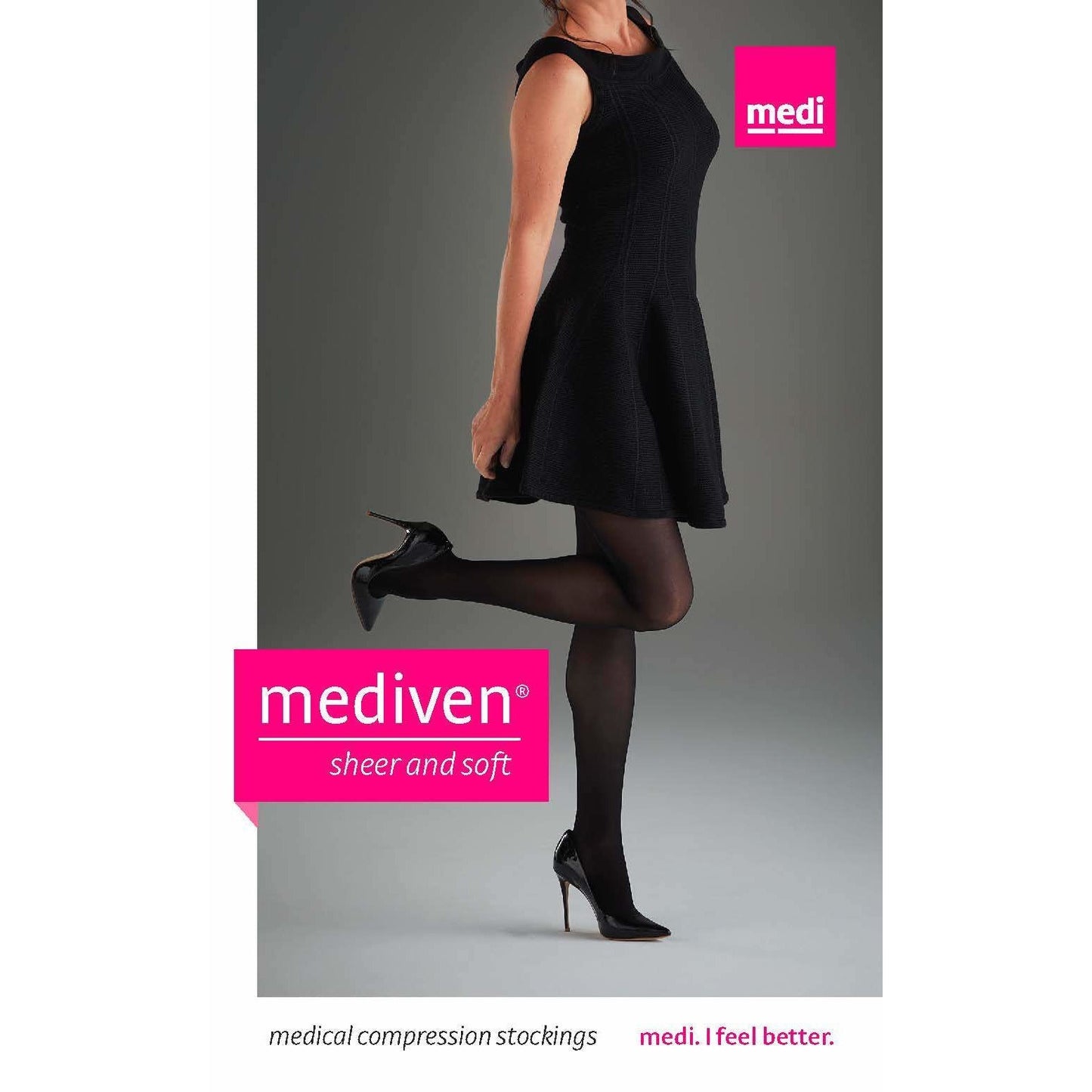 Mediven Sheer & Soft Women's 20-30 mmHg OPEN TOE Pantyhose