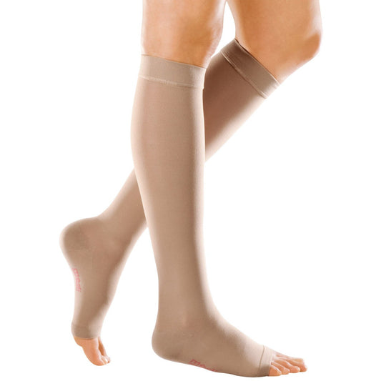 Mediven Forte 40-50 mmHg OPEN TOE Knee High w/ Silicone Top Band