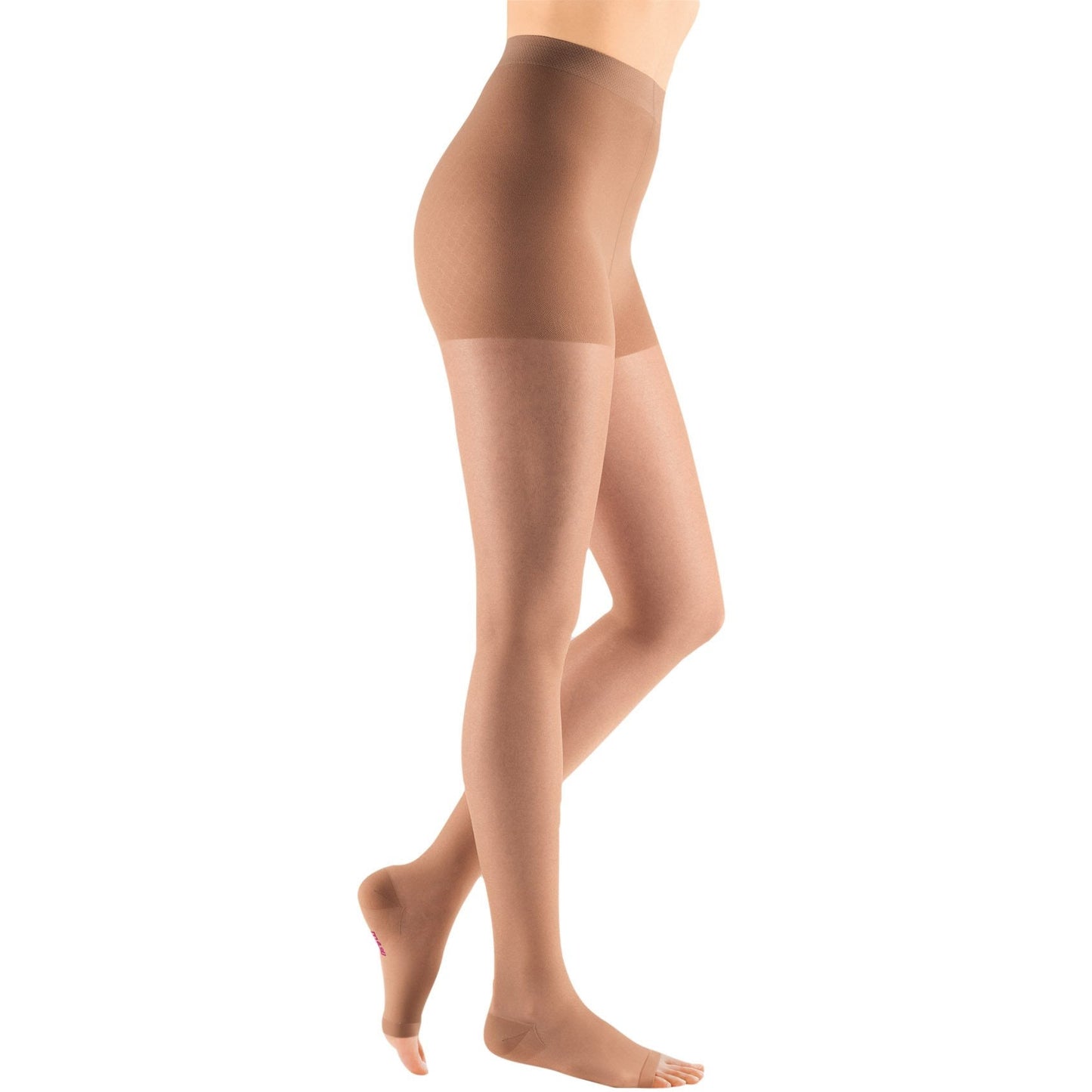 Mediven Sheer & Soft Women's 15-20 mmHg OPEN TOE Pantyhose, Natural