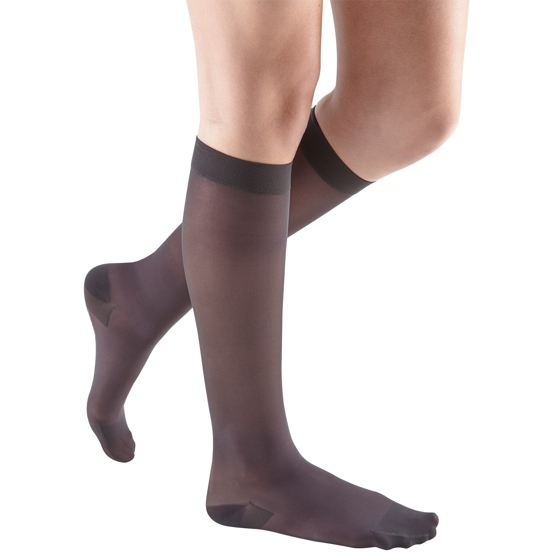 Mediven Sheer & Soft Women's 20-30 mmHg Knee High, Charcoal