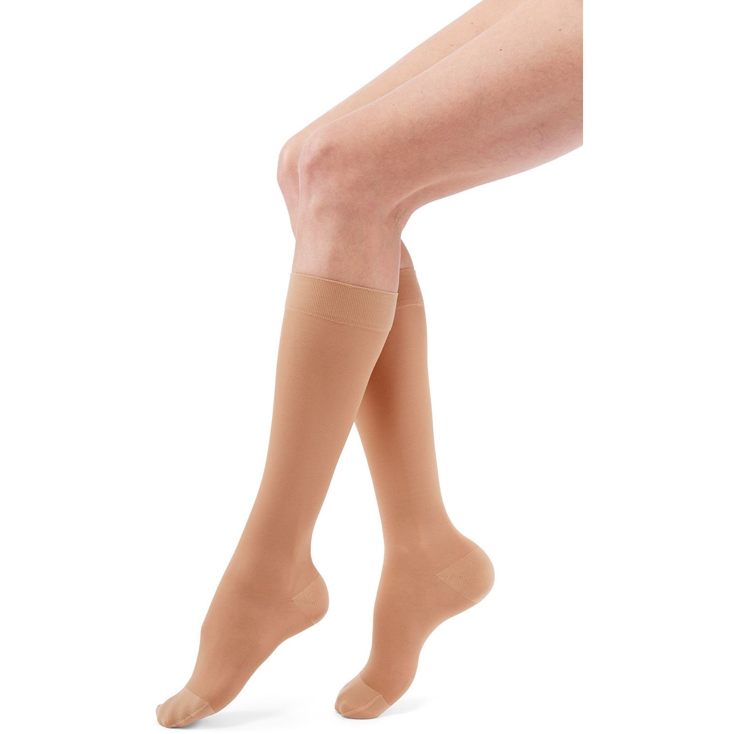 Duomed Transparent Women's 20-30 mmHg Knee High, Nude