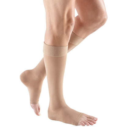 Mediven Plus Knee High 30-40 mmHg, Open Toe w/ Silicone Top Band [OVERSTOCK]