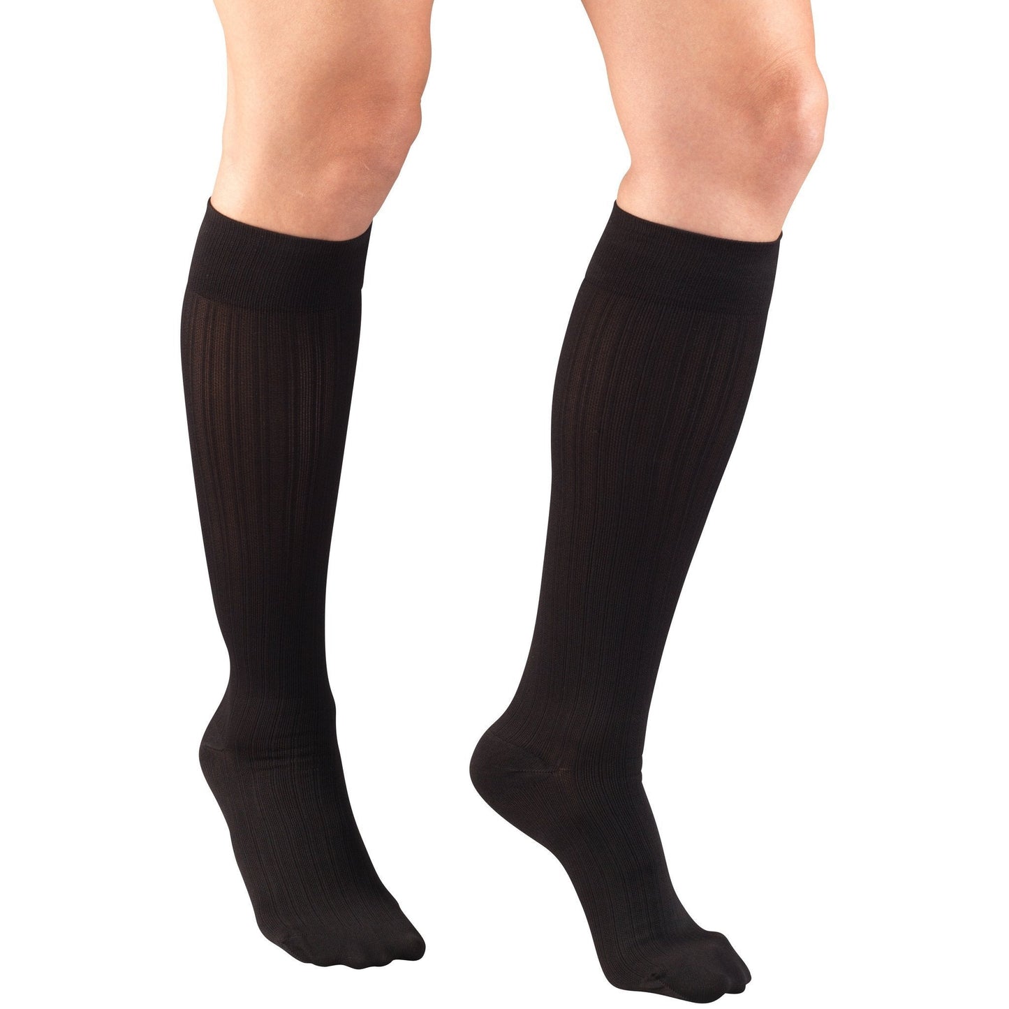 Truform Women's Trouser 15-20 mmHg Knee High, Black