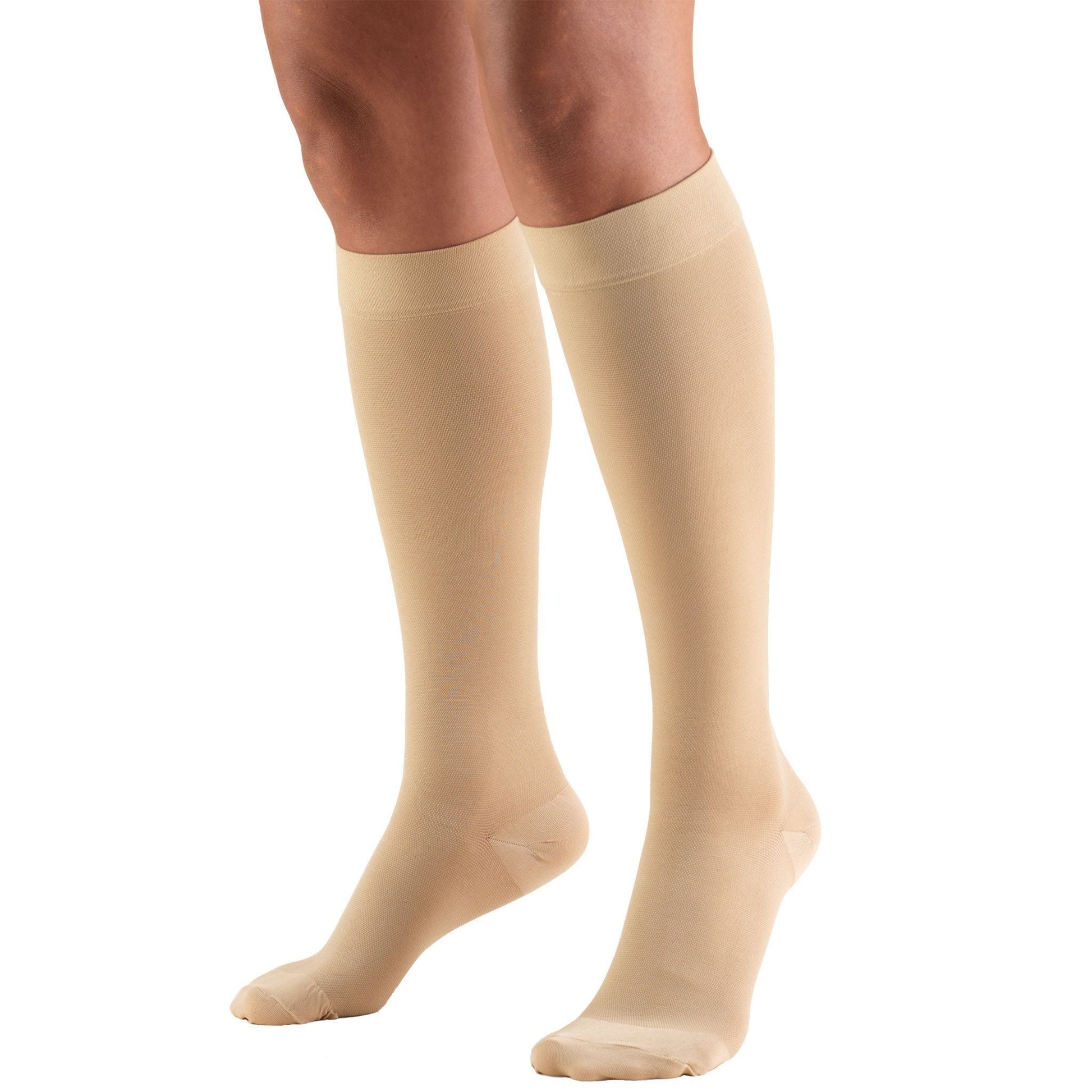 JOBST Relief - Unisex Compression Stockings Chap Style 2 Legs Stockings,  Open Toe , Beige