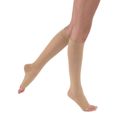 JOBST® UltraSheer Women's 20-30 mmHg OPEN TOE Knee High, Natural