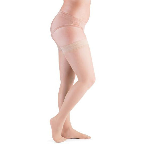 VenActive Women's Premium Sheer 15-20 mmHg Thigh Highs, Natural, Main