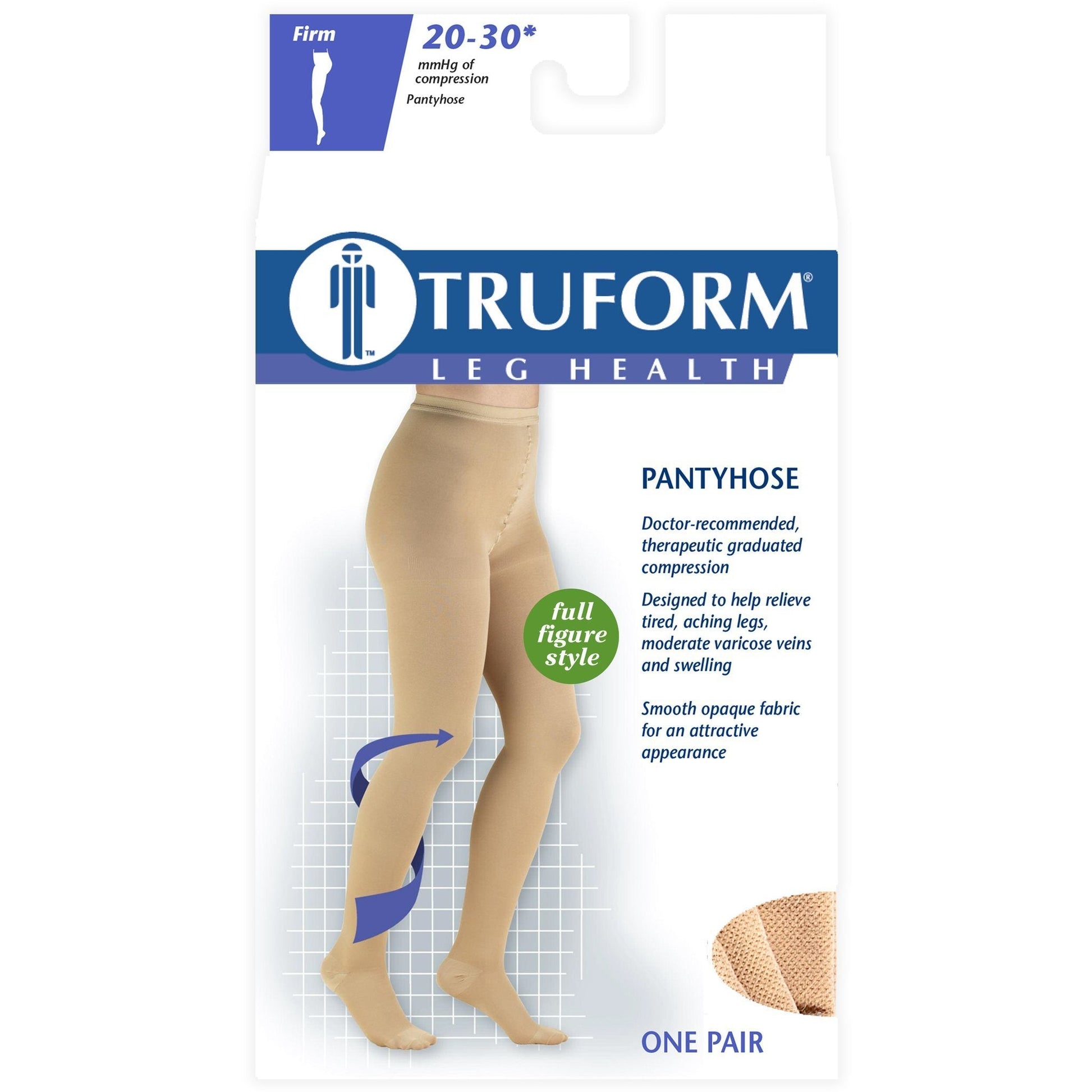 TRUFORM® Women's Pantyhose 20-30 mmHg, Plus Size – Compression