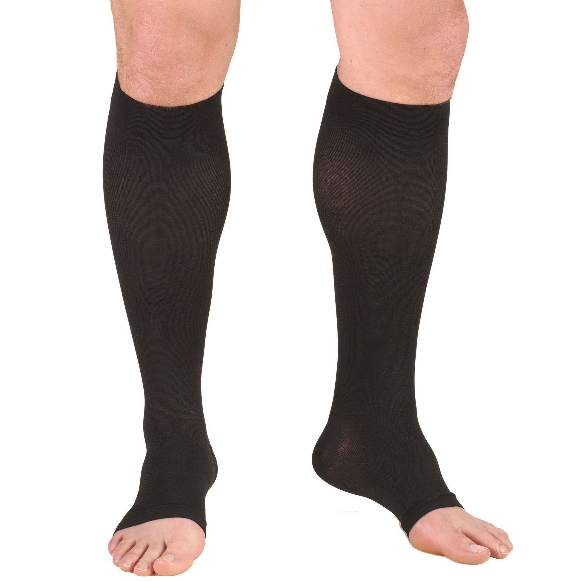 TRUFORM® 15-20 mmHg Knee High, Open Toe – Compression Stockings