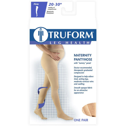 Truform Women's 20-30 mmHg Maternity Pantyhose