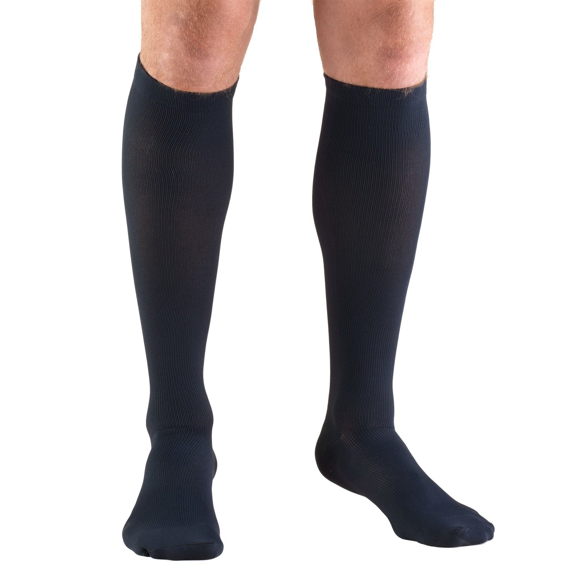 Truform Men's Dress 30-40 mmHg Knee High, Navy