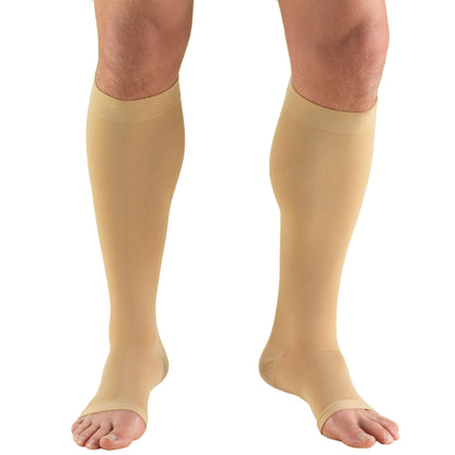 Truform 20-30 mmHg OPEN-TOE Knee High, Beige