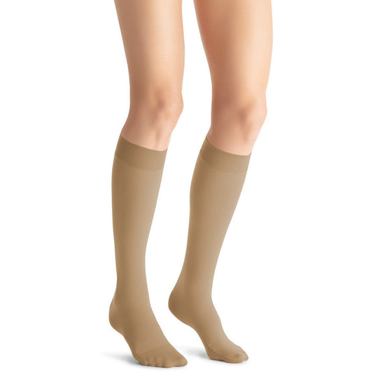  Runee 15-20 mmHg Medical Open Toe Compression Sock Knee High Hosiery  Stocking for Swelling, Varicose Vein, Edema (Beige, L/XL) : Health &  Household