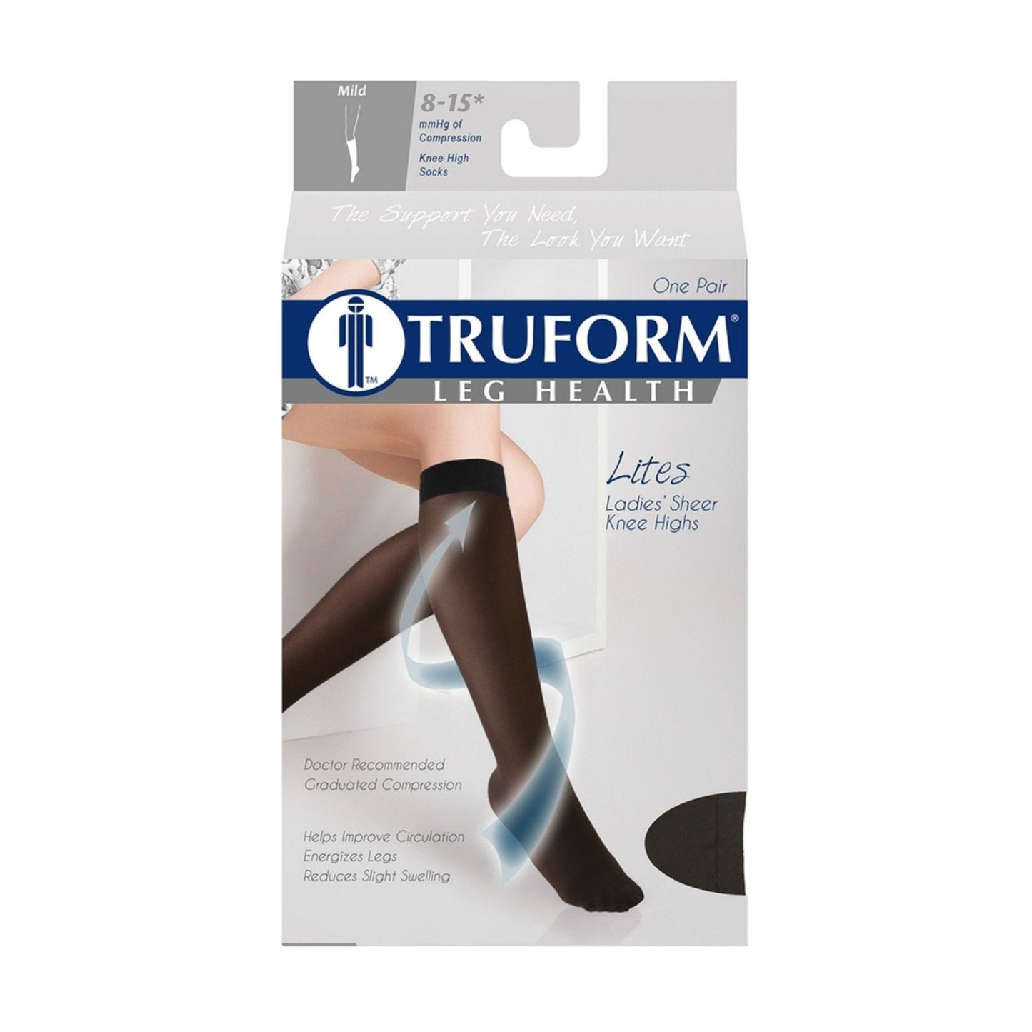 Truform Lites Women's 8-15 mmHg Knee High