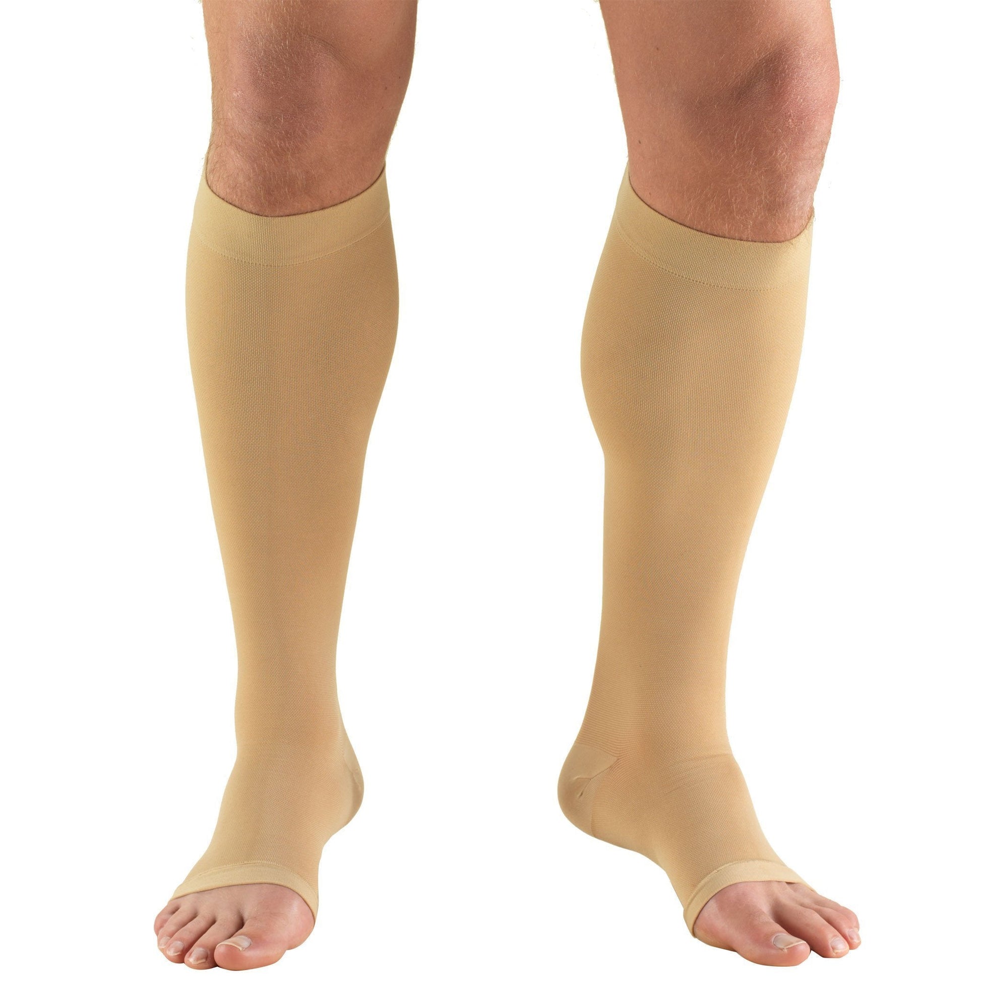Truform 30-40 mmHg OPEN-TOE Knee High, Beige