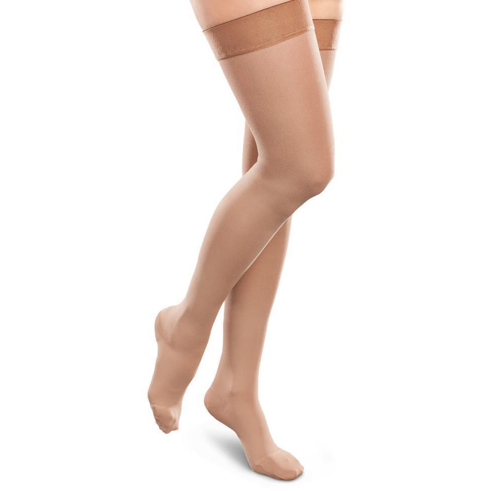 Therafirm Ease Opaque Women's 30-40mmHg Thigh High, Sand