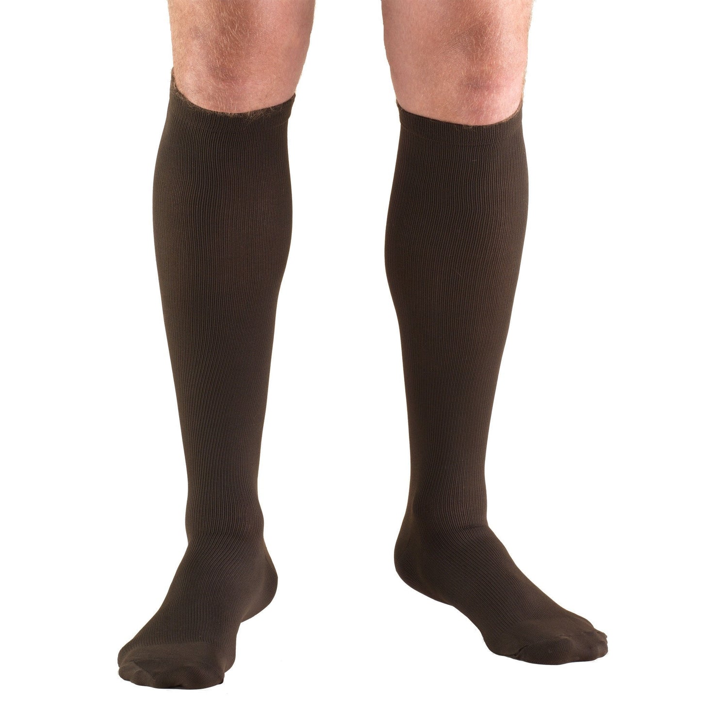 Truform Men's Dress 30-40 mmHg Knee High, Brown
