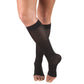 Truform Opaque Women's 20-30 mmHg OPEN-TOE Knee High, Black