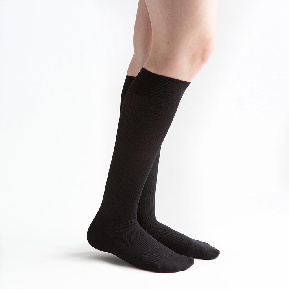 VenActive Women's Cushion Trouser 20-30 mmHg Compression Sock, Black