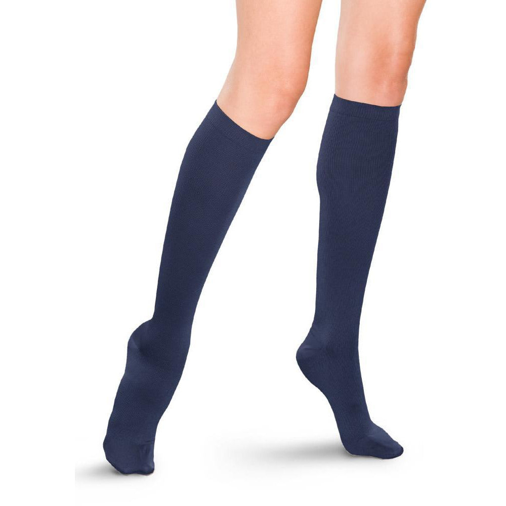 Womens knee high trouser socks sales