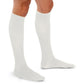 Therafirm Men's 20-30 mmHg Ribbed Knee High, White