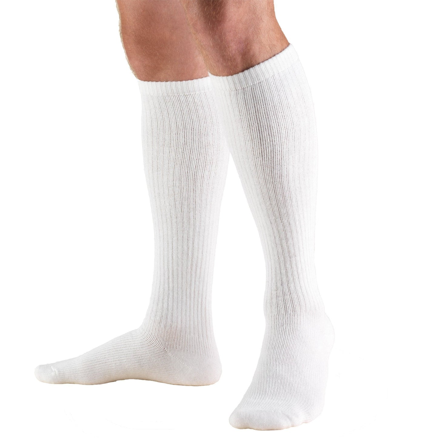 Truform TruSoft 8-15 mmHg Over Calf Sock, White
