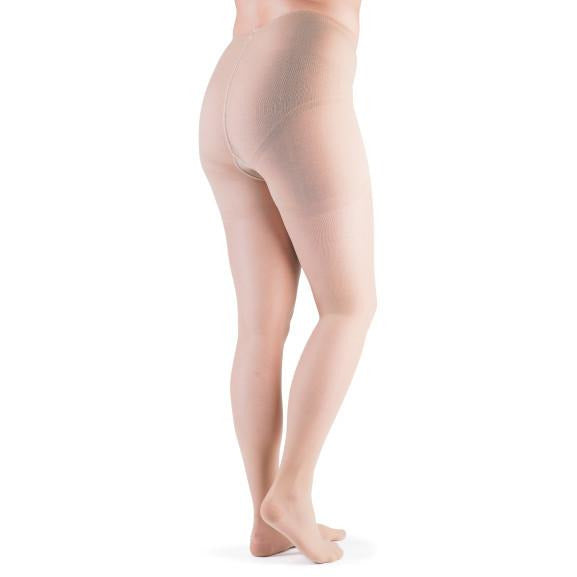 VenActive Women's Premium Sheer 20-30 mmHg Pantyhose, Natural, Back