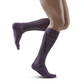 Reflective Tall Compression Socks, Men, Purple/Silver