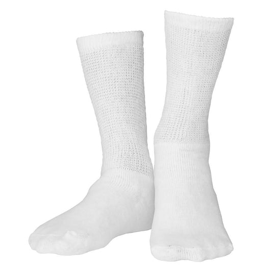 Truform Loose Fit Diabetic Sock, 3 Pack, White