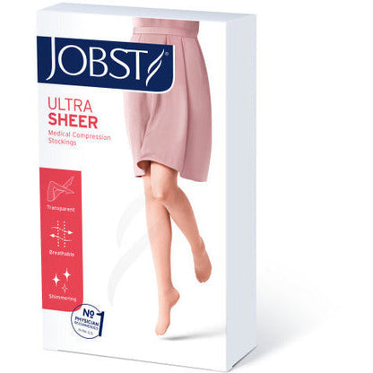 JOBST® UltraSheer Women's 15-20 mmHg Thigh High w/ Dotted Silicone Top Band