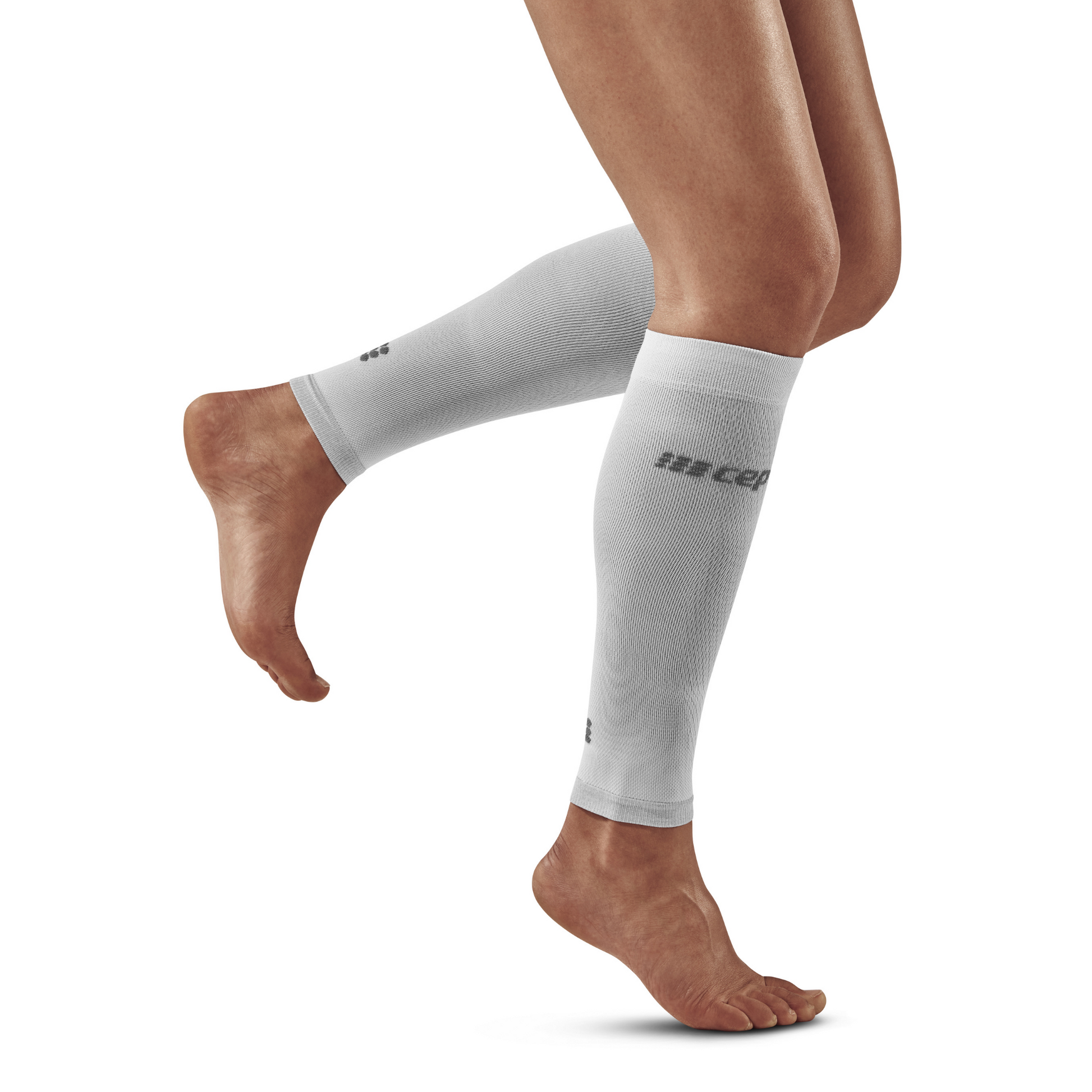 Ultralight Compression Calf Sleeves, Women, Carbon/White