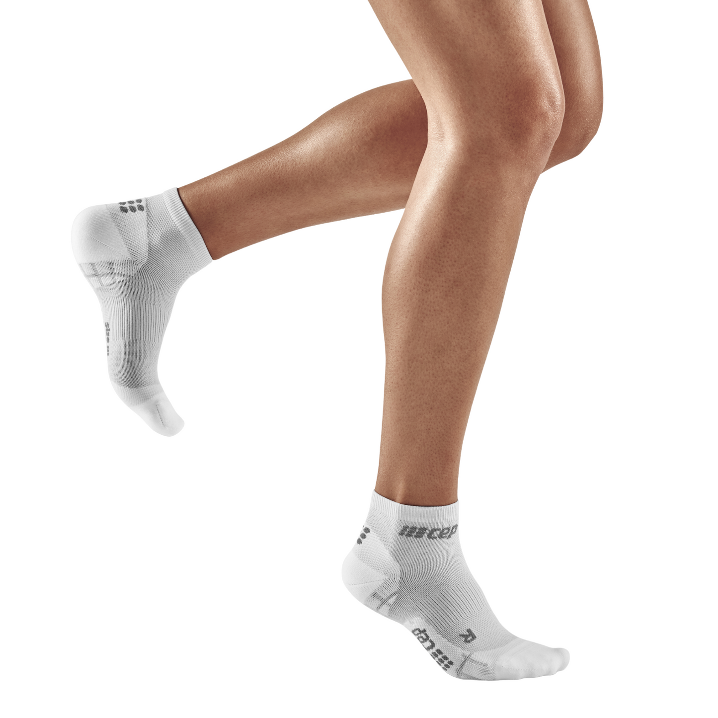 Ultralight Low Cut Compression Socks, Women, Carbon/White