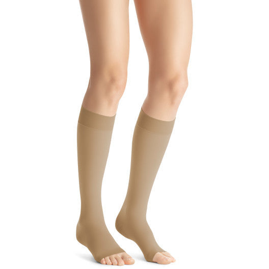 JOBST® Opaque Women's 30-40 mmHg OPEN TOE Knee High, Natural