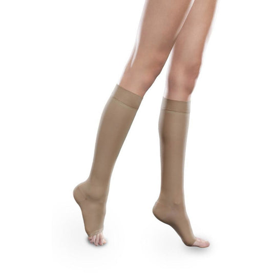 Therafirm® Sheer Ease Women's Knee High 15-20 mmHg, Open Toe [OVERSTOCK]