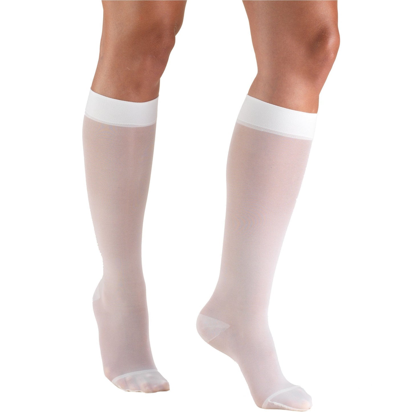Truform Lites Women's 15-20 mmHg Knee High, White