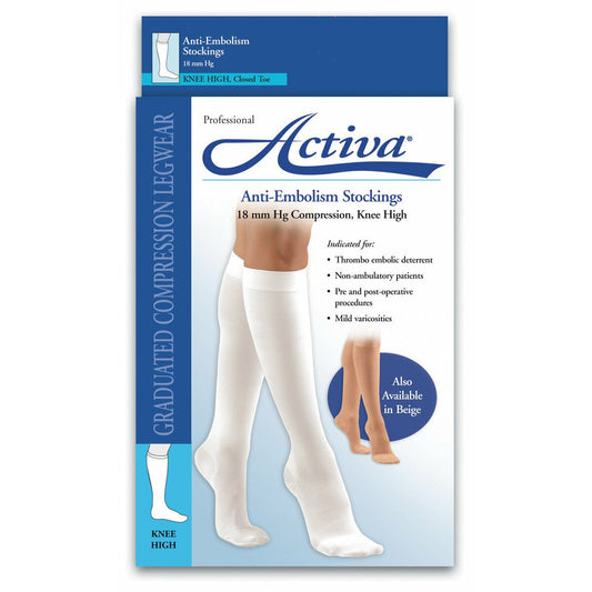 Activa Anti-Embolism 18 mmHg Knee High, Box